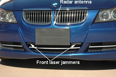 Escort Passport 9500ci custom-installed GPS remote radar detector