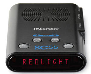 Escort Passport SC55 red light and speed camera detector with GPS